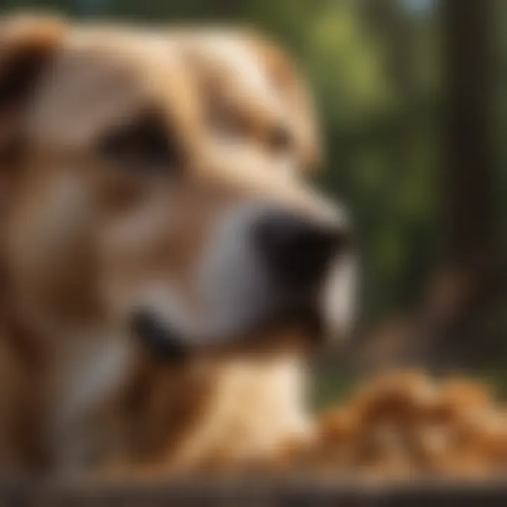 Visual representation of allergens affecting dogs
