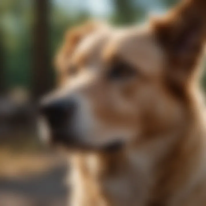 Dog in a relaxed environment showing calm demeanor