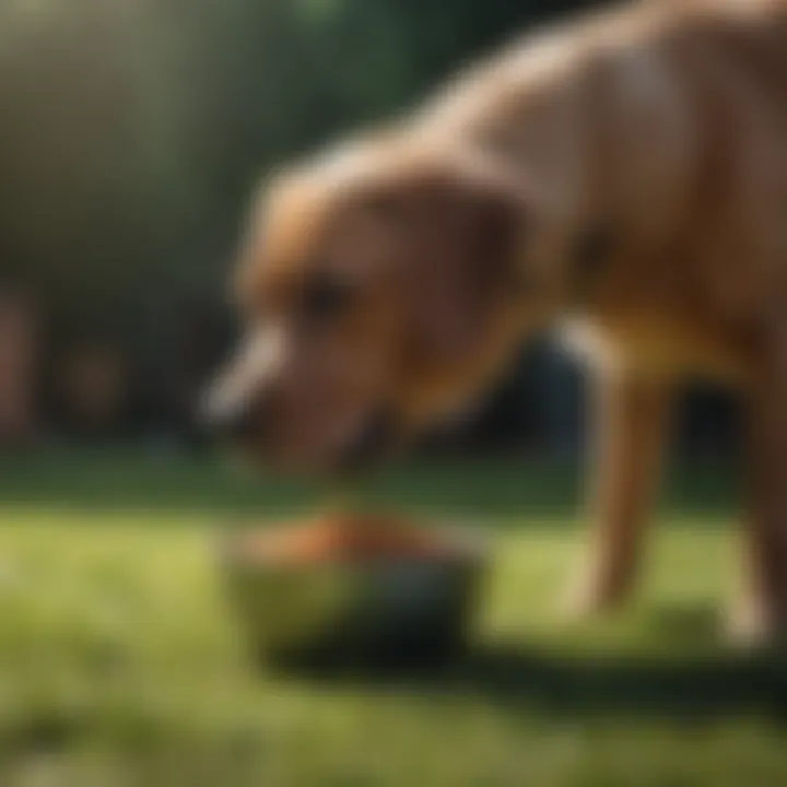 A healthy bowl of dog food rich in nutrients.