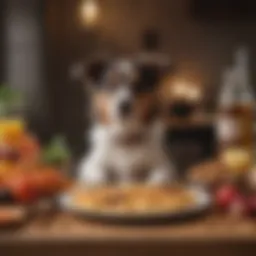 A selection of dog-friendly foods that contribute to gas