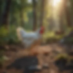Healthy chicken habitat