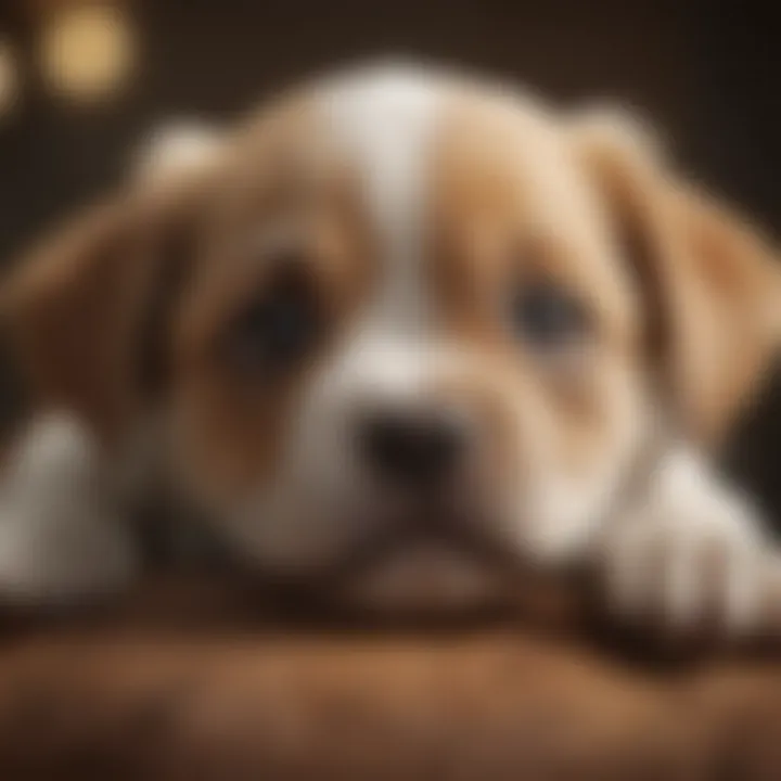 Illustration of common parasites affecting puppies