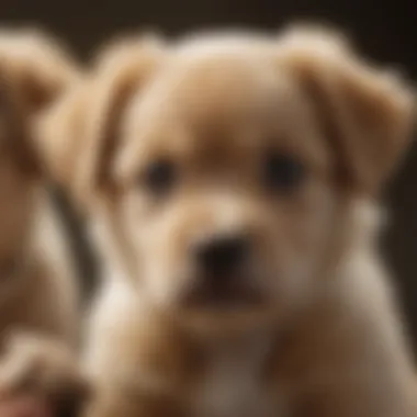 Puppy receiving post-treatment care