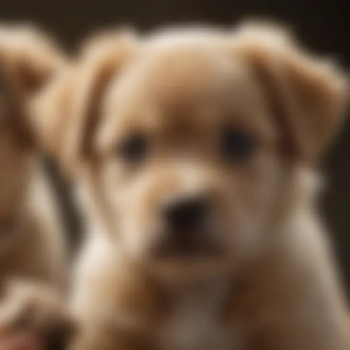 Puppy receiving post-treatment care
