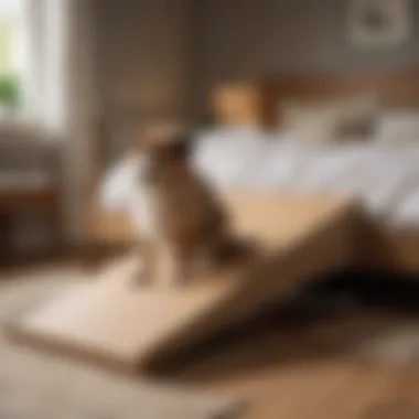 Various types of dog ramps displayed together