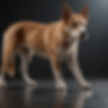 Rehabilitation Exercises for Dogs with Weak Hind Legs A dog undergoing rehabilitation exercises to strengthen hind legs.