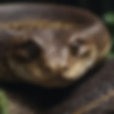 A close-up of a snake illustrating its unique features and adaptations.