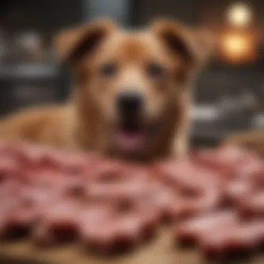 Health Risks of Various Meats for Dogs An infographic detailing the health risks associated with specific meats for dogs