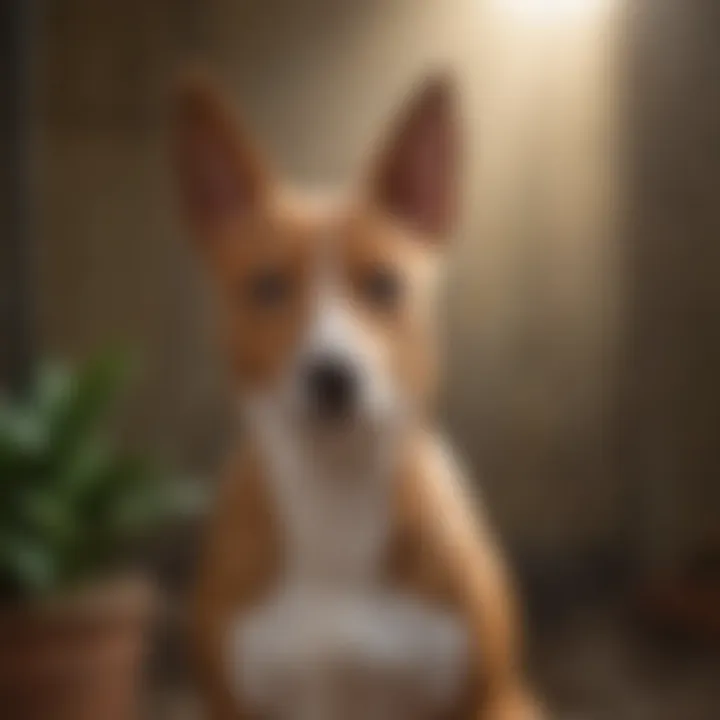 A lively Basenji demonstrating its low shedding characteristics.