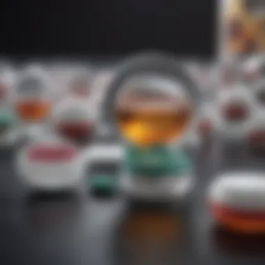 Illustration of the mechanism of action of antibacterial medications