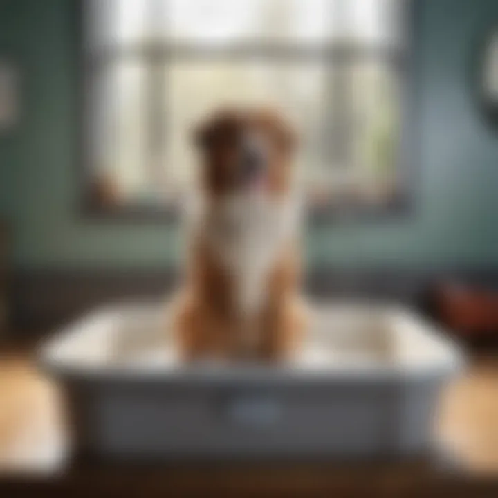 Proper installation of a pet grooming wash tub in a grooming space