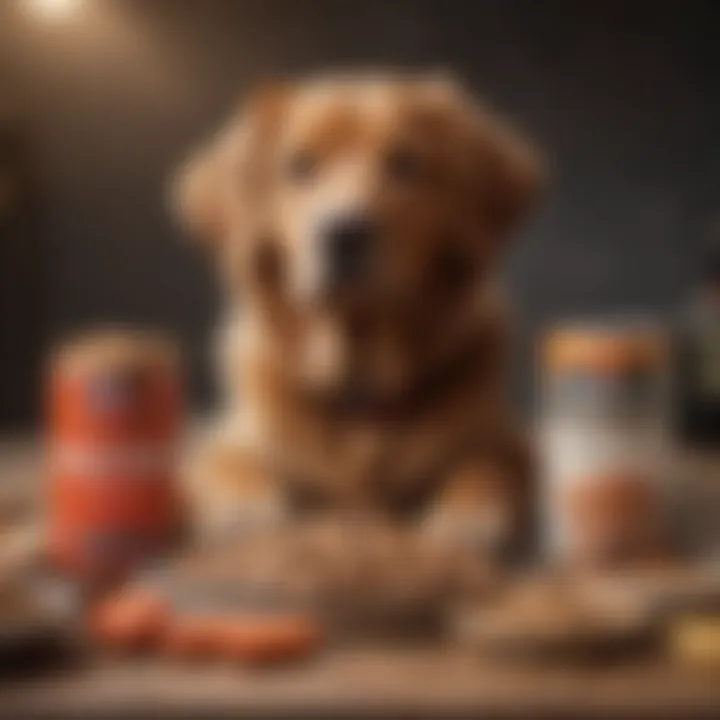 Graphic depicting various alternative dog food options