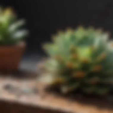 Chart showing the effects of overwatering and underwatering on succulents