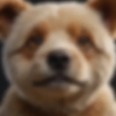 A close-up of a teddy bear dog's face emphasizing its expressive eyes and gentle temperament