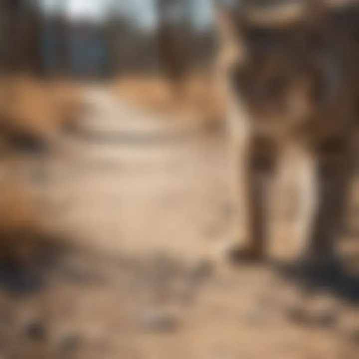 Comparative analysis of bobcat and domestic cat footprints