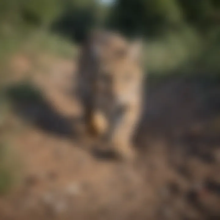 Ecological impact of bobcat footprints in their habitat