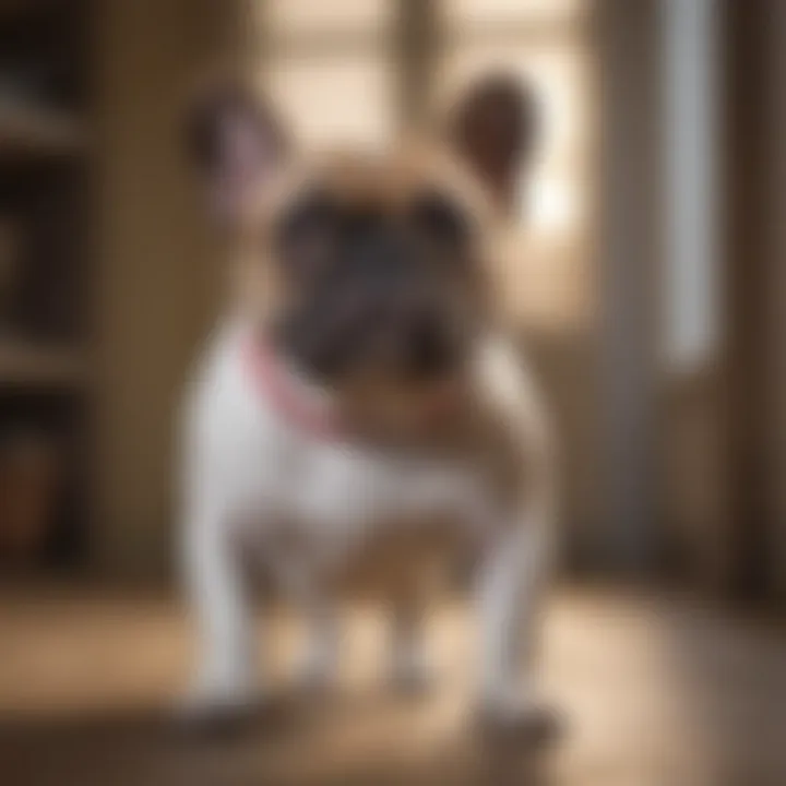 French Bulldog displaying playful demeanor