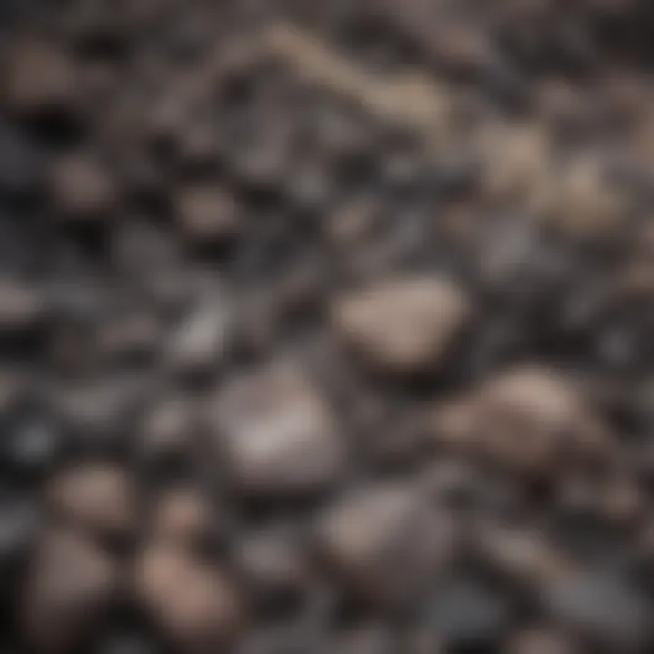 Close-up of volcanic rock textures found on Kauai's coastline.