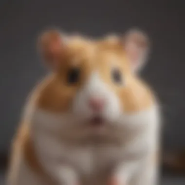 Healthy and Happy Hamster A close-up of a hamster showing signs of happiness and health