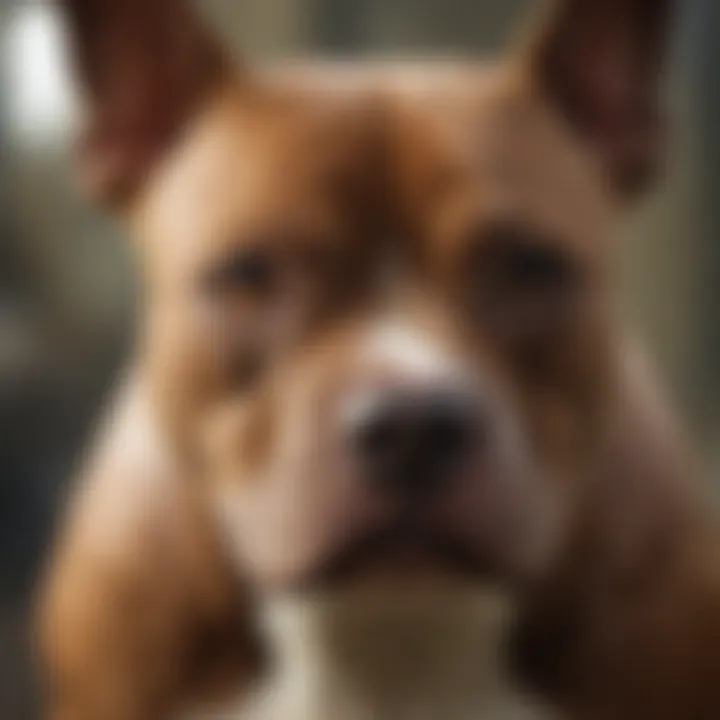 Modern pitbulls showcasing their distinctive traits