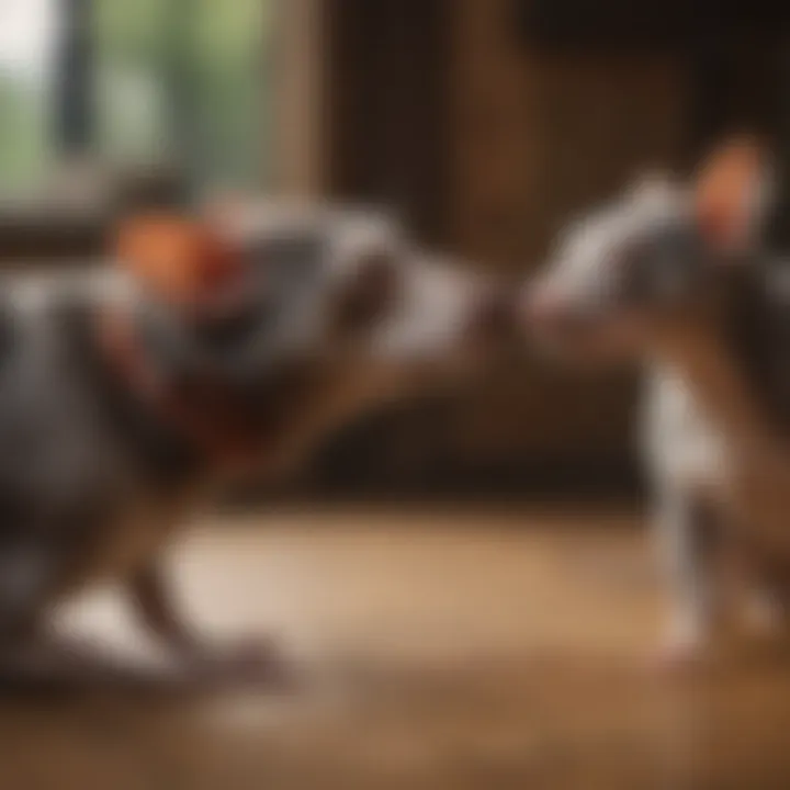 A Rat Dog interacting with its owner, highlighting companionship.