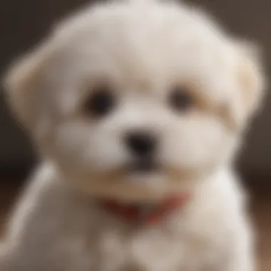 Playful Shichon Puppy Playful Shichon puppy with fluffy fur and bright eyes