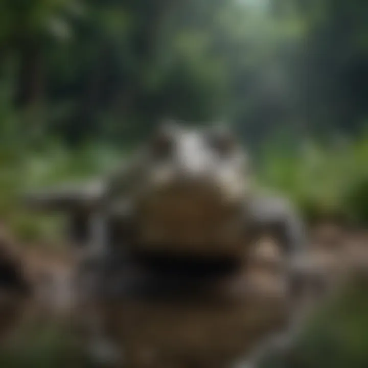 Habitat of the smallest crocodile species