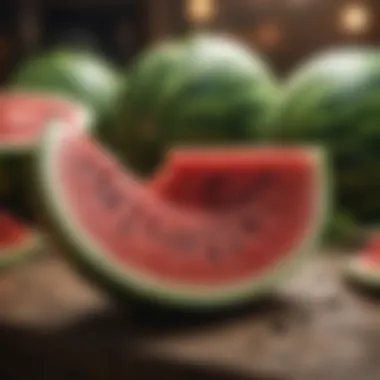 Cultural Significance of Watermelon An artistic representation of watermelon in cultural celebrations.