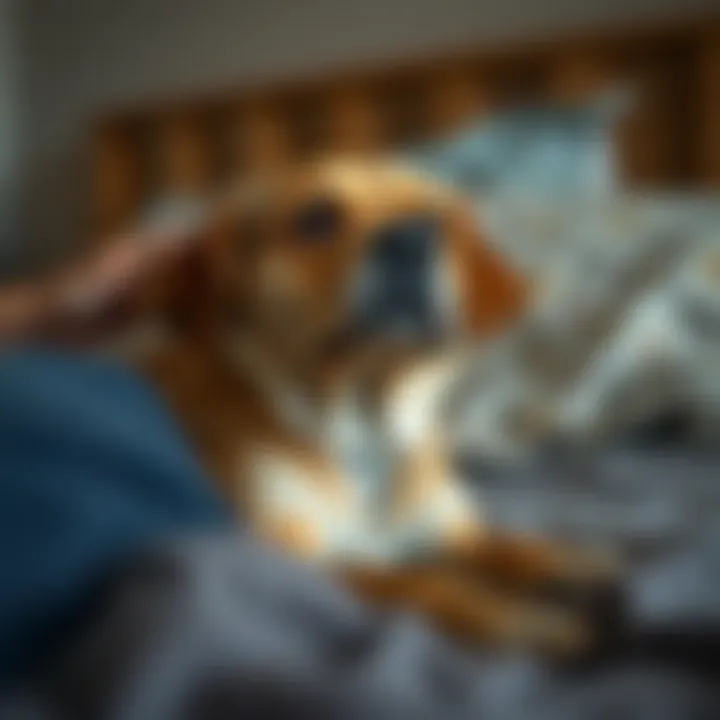 Emotional Support for Your Dog A dog being comforted by its owner