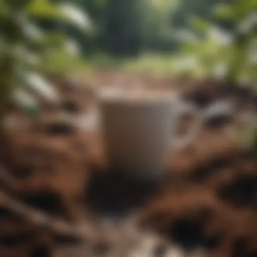 Sustainable gardening with coffee grounds