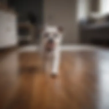 Pet enjoying a clean environment in living room