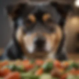 A collection of vegetables harmful to dogs