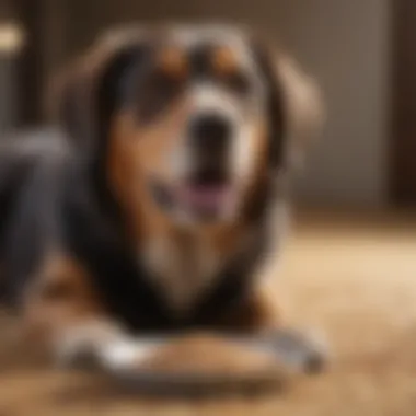 Healthy Dog Enjoying Grain Free Diet Healthy dog enjoying grain free diet