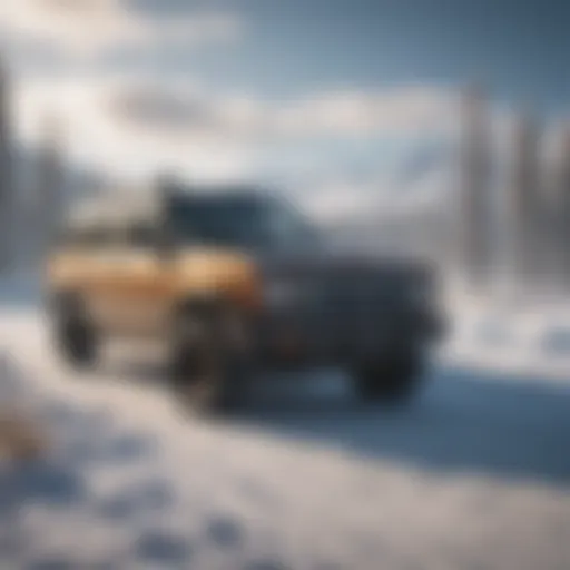 Snow-covered landscape of Yellowstone National Park in winter