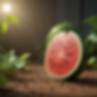 Environmental Factors for Growth An illustration highlighting the essential environmental factors for watermelon seed growth.