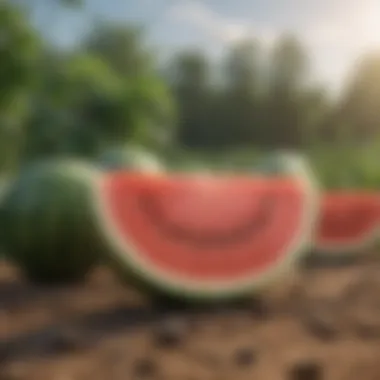 Sustainable Practices for Seed Vitality A diagram depicting sustainable farming practices that enhance watermelon seed vitality.