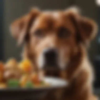 Toxic Foods Health Risks An infographic illustrating the health risks of specific toxic foods for dogs