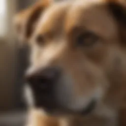 A detailed view of a dog's DNA sequence