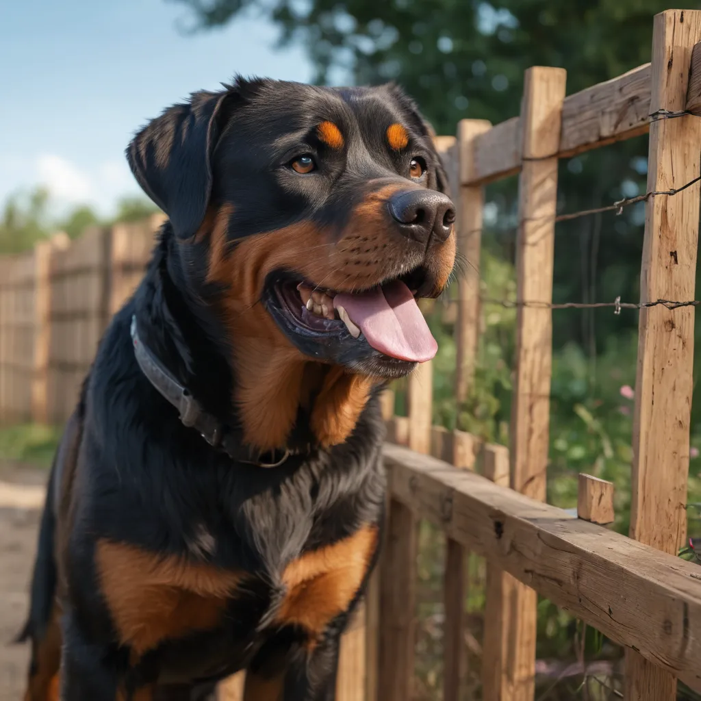 Block Rottweiler Selecting the Perfect Fence for Your Rottweiler